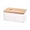 White, variant on XKHHLH Tissue Box Cover Rectangle, Clear Tissue Box Holder with Bamboo Lid, Dryer Sheet Holder, Kleenex Box Covers, Napkin Facial Tissues Holder Dispenser