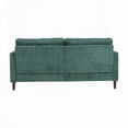 thumbnail image 6 of Modern Mid Century Chenille Fabric 2-Seat Loveseat Sofa with Brown Wood Feet for Living Room and Bedroom, 6 of 21