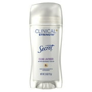 Secret Clinical Strength Invisible Solid Antiperspirant Deodorant Clean Lavender