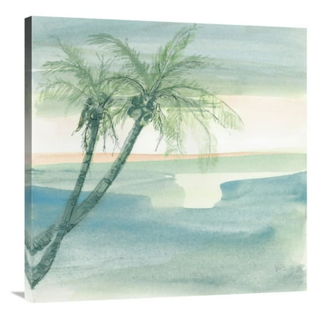 global gallery peaceful dusk i tropical canvas wall art walmart com