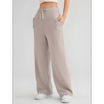 thumbnail image 2 of Wide Leg Sweat Pants for Womens High Waisted Baggy Sweatpants Casual Drawstring Workout Pants with Pockets, 2 of 4