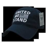 RapDom United We Stand USA Graphic Relaxed Mens Cap [Navy Blue - Adjustable]