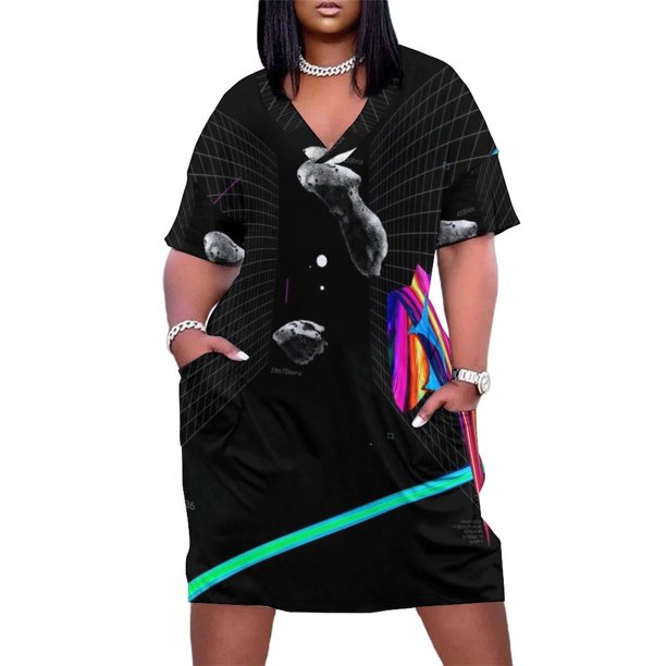 Asteroide 2NF + vestido largo holgado con bolsillos para mujer vestidos de noche ropa de verano