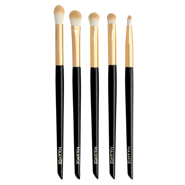 A Set Makeup Cosmetic Face Foundation Power Eyeshadow Make Up Brush,Black Make Up Brush