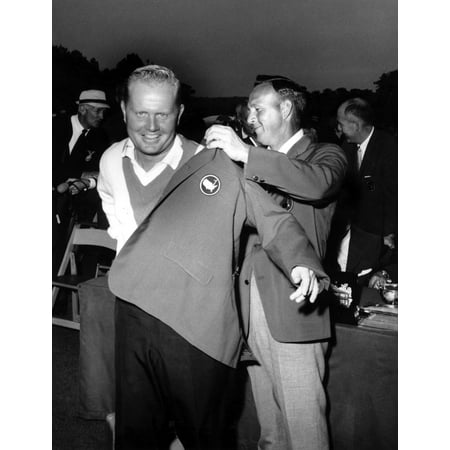 Jack Niklaus helping Arnold Palmer put on a jacket Photo (Best Way To Put Photos On Wall)