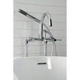 thumbnail image 4 of Aqua Vintage CCK8101DL Concord Freestanding Tub Faucet with Supply Line, Stop Valve, Polished Chrome, 4 of 9