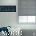 thumbnail image 3 of MOOD Architectural 2.5" Faux Wood Window Blinds | driftwood gray 2.5 inch Grey wooden blinds | 39.5 inch wide blinds for windows | Custom Made Cordless Blackout | Light Grey | 39.5" Wide x 72" Tall, 3 of 6