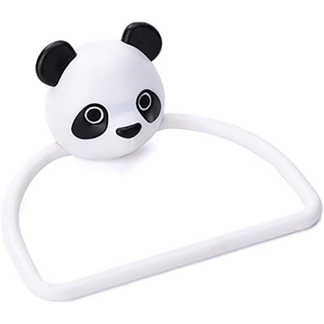 Anillos de toalla de dibujos animados, toallero de baño con ventosa, portaequipajes de plástico para niños, adecuado para cocina, hotel, con fuerte 14,5 cm
