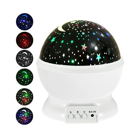 

Star Projection Light 4-Led Star Projection Light Projector Night Lamp Rotary