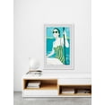 thumbnail image 6 of Green And Yellow Stripes Framed Painting Art Print, 16.00" x 1.50", 6 of 6