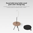 thumbnail image 6 of TOOPTY Outdoor Aluminum Folding Round Table Portable Adjustable Height Black Camping Coffee Table Lightweight, 6 of 7