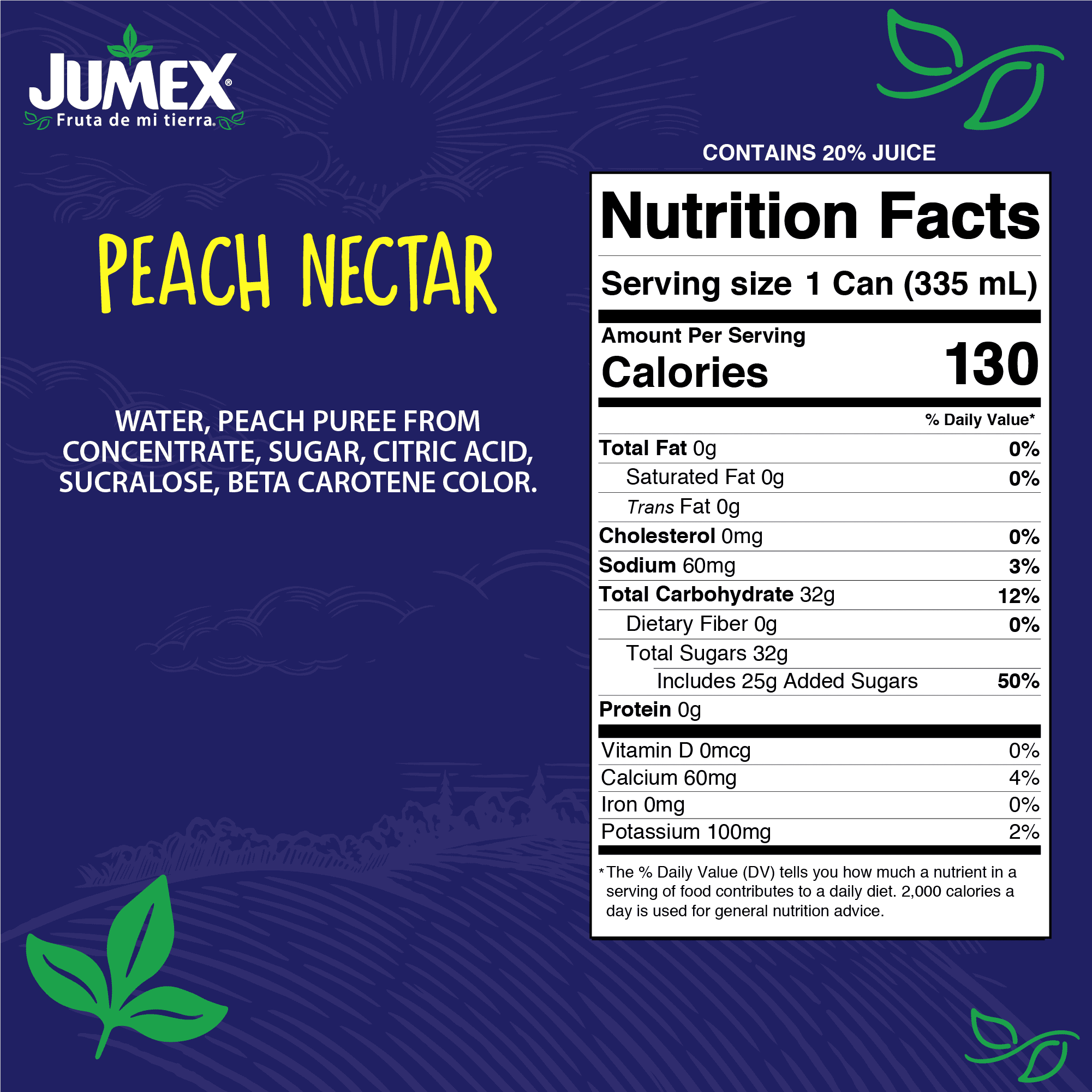 (12 pack) Jumex Peach Nectar Juice, 11.3 fl oz