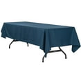 thumbnail image 1 of 1 Pc, 60"X120" Rectangular Polyester Tablecloth - Navy Blue For Weddings, Trade Shows, Showrooms, Events, 1 of 1