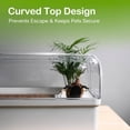 thumbnail image 7 of Turtle Tank Acrylic Habitat Kit with Silent Filter & Bottom Drain,UVB Basking Platform Light,Multi-Zone Aquatic Tortoise Enclosure with Hideout,Feeding Area,Plant,Net & Accessories for Baby, 7 of 7