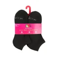 thumbnail image 3 of Fruit of the Loom Women's Cushioned 6pk No Show Athletic Socks - Black, 4-10, 3 of 4