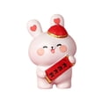 thumbnail image 3 of Figura de conejito para pastel del Año Nuevo Chino, linda estatua de conejo, escultura de animal Estilo A, 3 of 9