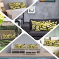 thumbnail image 5 of Yellow Geometric Body Pillow Cover, Pillowcase Protectors with Zipper, Breathable Decorative Throw Pillow Case Cover, Farmhouse Abstract Black White Striped Pillow Shams for Couch Sofa 20x54Inch, 5 of 8