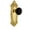 Polished Brass, variant on Grandeur 852543 Grande Victorian Solid Brass Rose Passage Door Knob Set - Brass