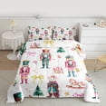 thumbnail image 2 of Feelyou Cartoon Cute Princess Queen Comforter Set for Kid, Nutcracker Royal Guarder Bedding Sets, Merry Christmas Theme Reversible Bedding Comforter Set, Lightweight Room Decor, 3pcs, 2 of 8