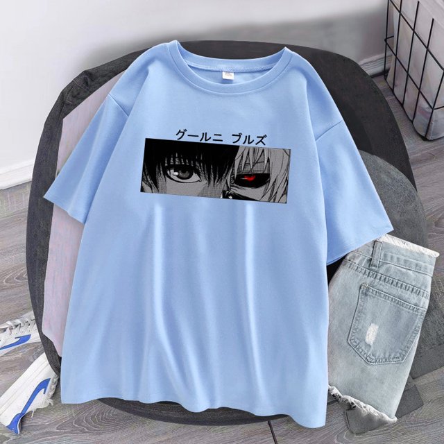 Camiseta manga corta para mujer con estampado anime japonés Tokyo Ghoul Kaneki Kenpangjing