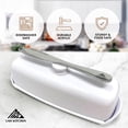 thumbnail image 4 of LAH KITCHEN Butter Dish with Knife - Butter Container with Magnetic Lid - White, 4 of 8