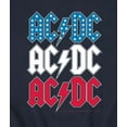 thumbnail image 3 of AC/DC - USA Stack - Men's Crew Fleece Sweatshirt, 3 of 5