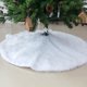 thumbnail image 4 of 1 Uds. Falda de árbol de Navidad de felpa blanca pura de 78CM, falda larga de lana para árbol de Navidad, estera decorativa inferior para árbol de Navidad, 4 of 5