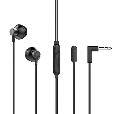 UiiSii HM12 Half In-ear Headset Metal Bass Music Earphone Wired Headphones with Mic for Xiaomi PC