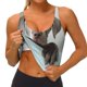 thumbnail image 3 of Balery Adorable Puppy Portrait Sujetadores deportivos con espalda cruzada para mujer, acolchados, sin costuras, de alto impacto, ideales para yoga, gimnasio, entrenamiento y fitness.-, 3 of 8