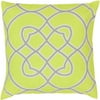 Art of Knot Brayton Hand Crafted Super Scroll Decorative Pillow with Poly Filler, Lime