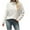 White, variant on Plain Pullover Sweater for Women Fall Trendy Cozy Knit Casual Jumpers Long Sleeve Loose Fit Ribbed Mock Neck Top (XL, White)
