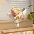 thumbnail image 6 of Valentines'S Day Hanging Ornaments, 2D Flat Acrylic Angel Figures, for Car Mirror and Backpack Accessories, 6 of 7