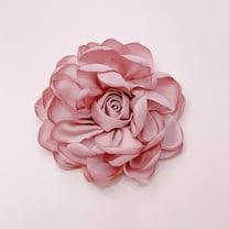 10cm Rose Fabric Flower Accessory Women Versatile Corsage Hair Clip Suit Lapel Clothing Bags DIY Corsage-Dark Pink