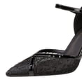 thumbnail image 3 of Women's Pumps Stiletto High Heel Lace Tulle 9CM Fashion Party Dress Wedding Shoes, 3 of 5