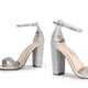 thumbnail image 3 of Sandalia DREAM PAIRS Tacón Grueso Alto Plateado con Brillantes Talla 9, 3 of 7