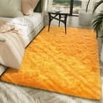 thumbnail image 2 of Dwelke Fluffy Shag Area Rugs Soft Fuzzy Shaggy Rugs for Girls Bedroom Kids Room Carpet Furry Throw Dorm Rug , 3'x5',Orange, 2 of 5