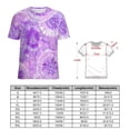 thumbnail image 2 of Colorful Swirls Tie-dye Women's Short Sleeve Tops Casual Blouses T Shirt, 2 of 6