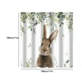 thumbnail image 3 of hengsof Spring Easter Shower Curtain for Bathroom Happy Easter Bunny Green Eucalyptus Shower Curtains Colorful Eggs Rabbits Decor Waterproof Fabric Bath Curtain Accessories, 3 of 6