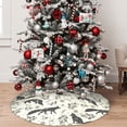 thumbnail image 5 of Yiaed Vintage Moon Fox Print Christmas Tree Skirt , Tree SkirtsTree Mat for Christmas Winter Holiday Indoor Decorations-36", 5 of 7