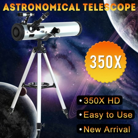 76mm Aperture Astronomical Telescope(76700 AL) 700mm Focal Length Reflector Travel Scope with Tripod for Beginners Students Kids