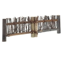 RENACLIPY Miniature Bendable Small Fence Foldable Symmetrical Design for Fairy Garden 1Pcs 11.89X4.02X0.35In