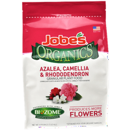 - Jobe’s Organic 8lbs. Granular Azalea, Camellia & Rhododendron Plant Food