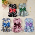 thumbnail image 6 of Summark Summer Dog Small Floral Princess Dress Wedding Dresses York Clothes Pet Dress, 6 of 7