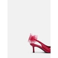 thumbnail image 5 of No Boundaries Women's Slingback Bow Heels, 5 of 6