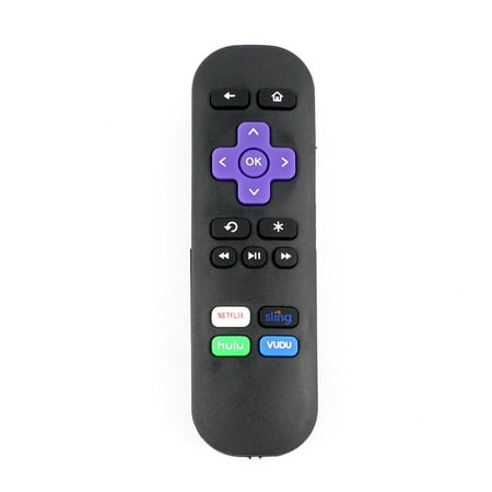 New Replaced Remote Control compatible with Roku 1 2 3 4 HD LT XS XD Player, Roku Express w/ Hulu (The Best Tv Remote Control App)