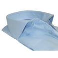 thumbnail image 5 of Men 100% Italian Cotton Shirt Non Iron SORRENTO Turkey Spread Collar 4883 Blue, 5 of 6