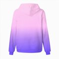 thumbnail image 6 of TOWED22 Sweatshirts for Teen Girls Trendy Long Sleeve Gradient Oversized Hoodie with Kangaroo Pocket Pullover Clothes,Purple,6-7 Y, 6 of 6