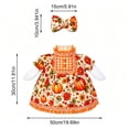 thumbnail image 4 of Aurorax Thanksgiving Porch Goose Outfits 23" Holiday,Goose Clothes for Cement Goose Porch Goose 17/19 inch,Orange Lace Skirt and Bow Fall Porch Goose Accessories for Outdoor Lawn Harvest Decor, 4 of 6