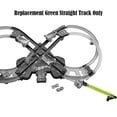 thumbnail image 3 of Replacement Parts for Hot-Wheels Colossal Crash Track Set - GFH87 ~ Die-Cast Cars Playset ~ Replacement Green Straight Track, 3 of 6