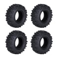 thumbnail image 1 of MERIGLARE 4 Pcs Pneus de Crawler 0.7 Pouces Pièces de Rechange Pneus en Caoutchouc pour Modèle SCX30 Crawler, 1 of 9